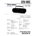 Sony CFD-100S Service Manual