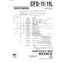 cfd-11, cfd-11l service manual