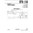 Sony CFD-110 (serv.man2) Service Manual
