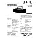 Sony CFD-110L, CFD-112L Service Manual