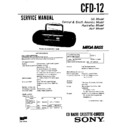 Sony CFD-12 Service Manual