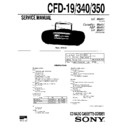 Sony CFD-19, CFD-340, CFD-350 Service Manual