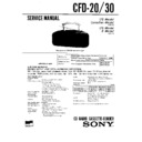 Sony CFD-20, CFD-30, CFD-31 Service Manual