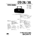 Sony CFD-20L, CFD-30L Service Manual