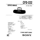 Sony CFD-222 (serv.man2) Service Manual