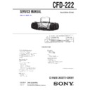 Sony CFD-222 (serv.man3) Service Manual