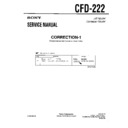 Sony CFD-222 (serv.man4) Service Manual