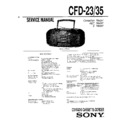 Sony CFD-23, CFD-25, CFD-35 Service Manual