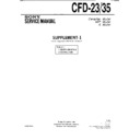 Sony CFD-23, CFD-35 (serv.man2) Service Manual