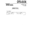 Sony CFD-23, CFD-35 (serv.man3) Service Manual