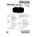 Sony CFD-23, CFD-35 Service Manual