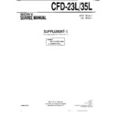 Sony CFD-23L, CFD-35L (serv.man2) Service Manual