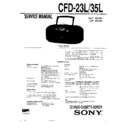 Sony CFD-23L, CFD-35L Service Manual