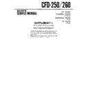 Sony CFD-250, CFD-260 (serv.man2) Service Manual