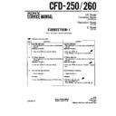 Sony CFD-250, CFD-260 (serv.man3) Service Manual