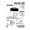 Sony CFD-250, CFD-260 Service Manual