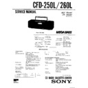 Sony CFD-250L, CFD-252L, CFD-260L Service Manual