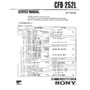 Sony CFD-252L Service Manual