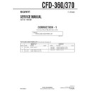 Sony CFD-360, CFD-370 (serv.man7) Service Manual