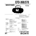 Sony CFD-360, CFD-370 Service Manual