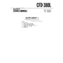 Sony CFD-380L (serv.man3) Service Manual