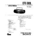 Sony CFD-380L Service Manual