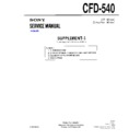 Sony CFD-540 (serv.man2) Service Manual