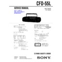 Sony CFD-55L Service Manual