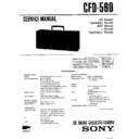 Sony CFD-560 (serv.man2) Service Manual