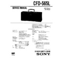 Sony CFD-565L Service Manual