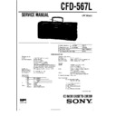 Sony CFD-567L Service Manual