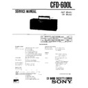 Sony CFD-600L Service Manual