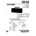 Sony CFD-610 Service Manual