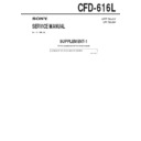 Sony CFD-616L (serv.man2) Service Manual