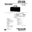 Sony CFD-616L Service Manual