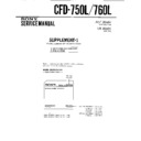 Sony CFD-750L, CFD-760L Service Manual