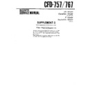 Sony CFD-757, CFD-767 (serv.man2) Service Manual