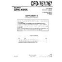 Sony CFD-757, CFD-767 Service Manual