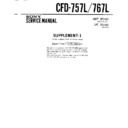 Sony CFD-757L, CFD-767L (serv.man2) Service Manual