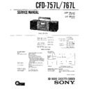 Sony CFD-757L, CFD-767L Service Manual