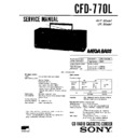 Sony CFD-770L Service Manual