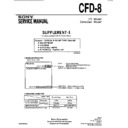 Sony CFD-8 (serv.man2) Service Manual