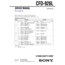 Sony CFD-926L Service Manual