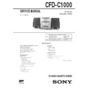 Sony CFD-C1000 Service Manual