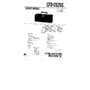 Sony CFD-C626S Service Manual