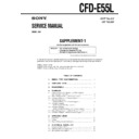 Sony CFD-E55L (serv.man2) Service Manual