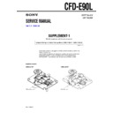 Sony CFD-E90L (serv.man2) Service Manual