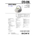 Sony CFD-E95 Service Manual