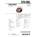 Sony CFD-E95L Service Manual