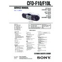 Sony CFD-F10, CFD-F10L Service Manual